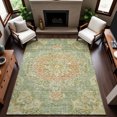 thumbnail image 6 of Addison Rugs Mayfield Premium Machine Washable Traditional Global Aloe Rectangle Rug, 5' x 7'6", 6 of 6