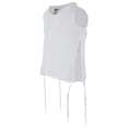 thumbnail image 3 of Camiseta interior Tzitzit Zion Judaica, 100% algodón kosher, color blanco, 3 of 5