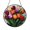 Acrylic 3.5 Inch, variant on Stained Glass Tulip Suncatcher with Refined Spring Palette and Circular Floral Composition, Decorative Window Art for Natural Interiors