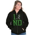 thumbnail image 4 of I Love North Dakota Squirrel Funny Unisex Fleece Graphic Zip Up Hoodie Brisco Brands 4X, 4 of 5