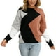 thumbnail image 1 of Gibobby SuéTer Mujer Invierno Underlay Diamond Pullover Sweater Manga larga Cuello redondo High End Street Trendsetter Oversize Sweater(A,XG), 1 of 6