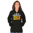 thumbnail image 3 of I Like to Nap Periodically Sleep Joke Unisex Fleece Graphic Zip Up Hoodie Brisco Brands 5X, 3 of 5
