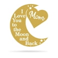 thumbnail image 4 of RealSteel "Love You to the Moon - Mom" Limited Edition Wall Art - Heartfelt Home Décor (30"/Black), 4 of 5