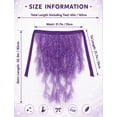 thumbnail image 7 of FEOYA Belly Dance Skirt for Women Sequin Tulle Hip Scarf Belt Adjustable Tie Waist Tassel Ruffle Dancewear Dancing Performance Rave Festival Purple, 7 of 7
