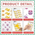 thumbnail image 3 of 5 Sheets Christmas UV DTF Cup Wraps Christmas Rub On Transfers for 16OZ Glass Cups PVC Snowman Bowknot Bell Waterproof Decals Transfer Stickers for Glass Cups Craft Supplies 4.33x9.44 Inch, 3 of 8