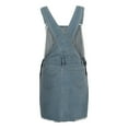 thumbnail image 4 of Women's Denim Overall Dress Distressed Adjustable Strap Womens Sleeveless Loose Mini Denim Pencil Dress, 4 of 6