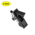 thumbnail image 1 of Cerradura de panel de gabinete eléctrico Uxcell, cerradura de botón pulsador, cerradura sin llave, negra 606-2, 2PCS, 1 of 5