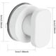 thumbnail image 5 of Manijas con ventosa de 2 piezas para vidrio, cajones, gabinetes, refrigeradores y puertas - Manijas portátiles y móviles con ventosas fuertes para baños - Blanco, 5 of 5