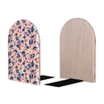 thumbnail image 2 of Lsque Leopard Print (2) Printed Wood Bookends,Non-Skid Bookend for Shelves,Heavy Duty Support Bookends,Non-Slip Foam Pads for Office, Home, and Library,1 Pair, 2 of 8