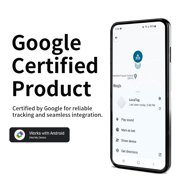 RSH Bluetooth Tracker Smart Tag 4 Pack, Android Compatible with Google Find Hub, Item Finder Key Finder for Wallet, Backpack & Pet Collar, Black
