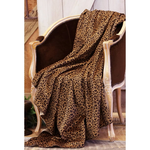 Carstens Leopard Print Throw Blanket