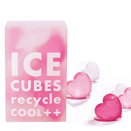

Reusable Heart Shaped Ice Cubes Cocktails Ice Cubes Party Refreezable Love Ice Cubes for Whiskey Beer Wine Drink Pink