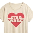 thumbnail image 3 of Star Wars - Valentine Heart Logo - Women's Short Sleeve Graphic T-Shirt, 3 of 5