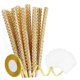 thumbnail image 3 of 24 palitos de madera para caramelos de frutas con chispas y bolsitas de chocolate. Oro, 3 of 9