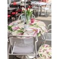 thumbnail image 5 of Outdoor Tablecloth with Umbrella Hole for Patio/Picnic/Party/Camping, Pink Magnolia Waterproof Table Cloth Round Cover Washable, Spring Blooms Botanical Flowers Branches (Dia 60"), 5 of 9