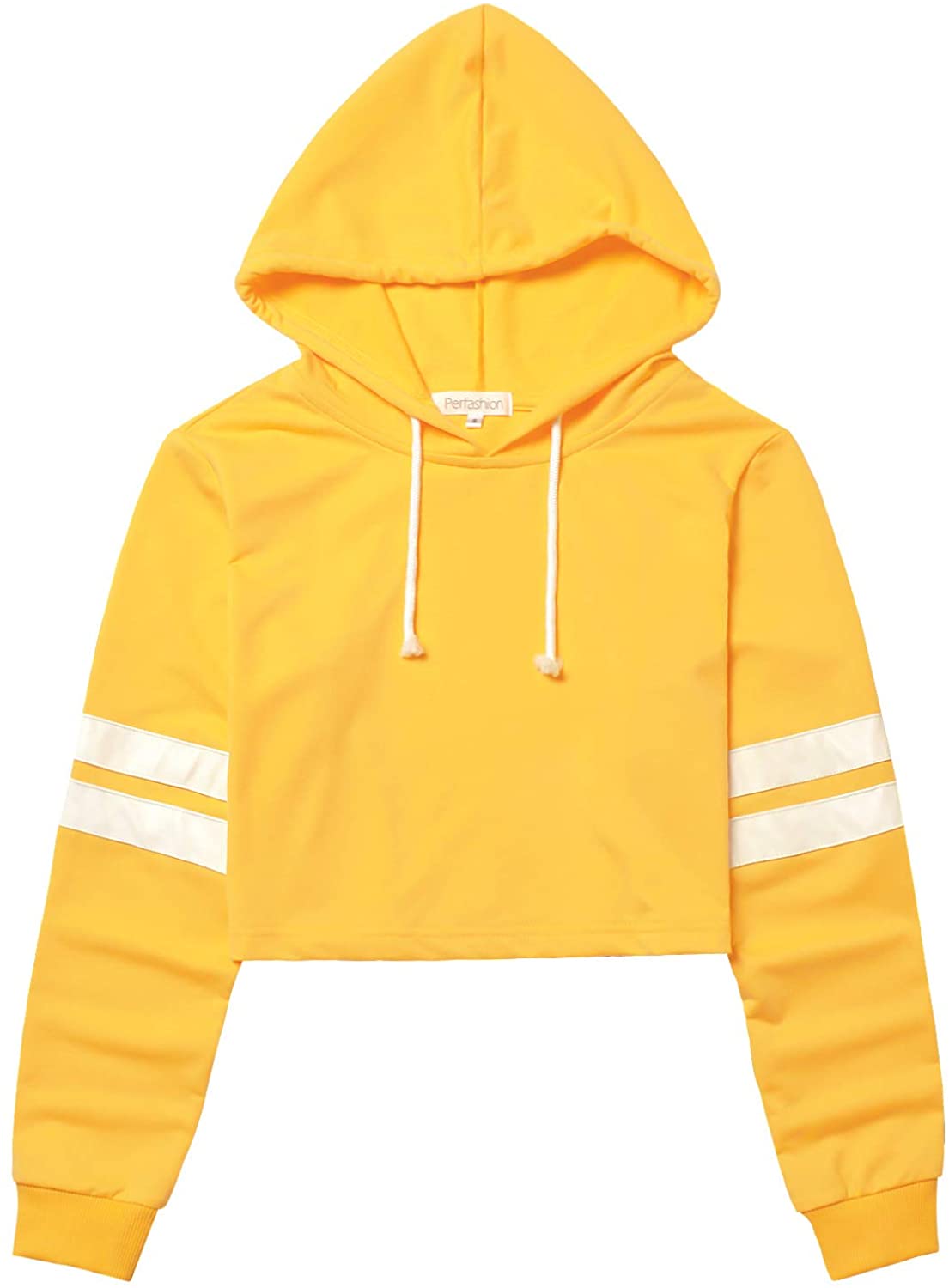 crop top yellow hoodie