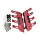 thumbnail image 2 of 2 Piezas Protector Guardabarros Delantero Cubierta de Protección Delantera Accesorios para Motocicleta Aluminio Resistente Instalación Fácil Adecuado Rojo, 2 of 9