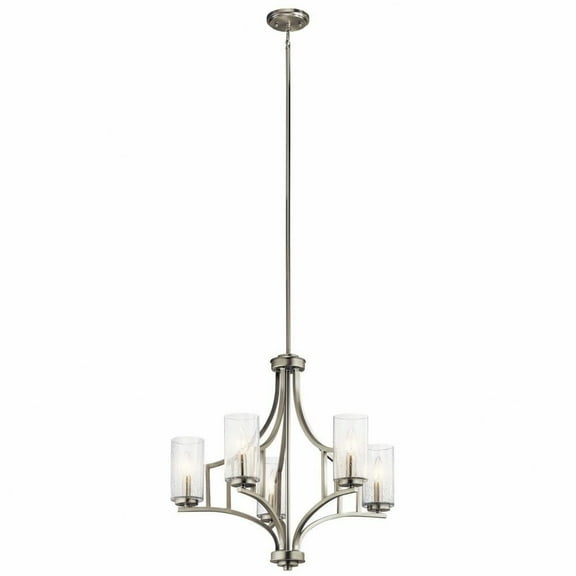 Transitional Five Light Chandelier-Brushed Nickel Finish Bailey Street Home 147-Bel-2748750