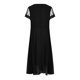 thumbnail image 2 of Gibobby Vestidos largos elegantes Vestido largo femenino de gasa con escote en V y encaje de empalme para mujer, vestidos de noche para dama de honor(Negro,G), 2 of 3