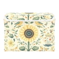 thumbnail image 7 of Yayeee Collapsible Cube Storage Bin with Lid Fabric Closet Decorative Basket with Handles, Floral Birds Pattern, 7 of 7