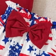 thumbnail image 7 of Fsqjgq 9-12 Month Girl Clothes Fashion Girls Clothes Outfits Toddler Boys Girls Independence Day Heart Pattern ​Printing Romper Bodysuit Shorts Headbands Outfits Baby Girl Outfit Set Size 3M, 7 of 7