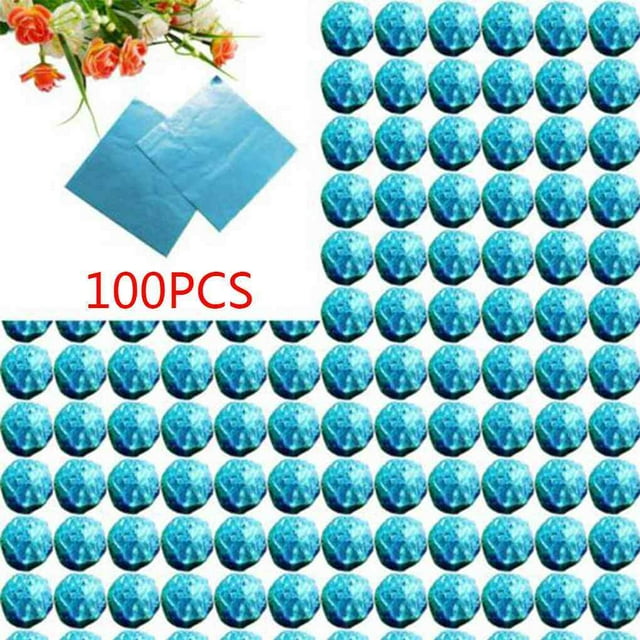 serony 100 Pcs Emballages Carrés en Aluminium Colorés pour Bonbons Chocolat Sucettes