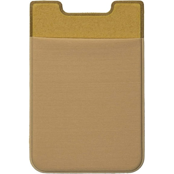 Elastic Phone Card Holder Pocket, Stick-On Wallet, Adhesive Credit Card Pouch, Compatible With iPhone And Samsung Galaxy – Beige