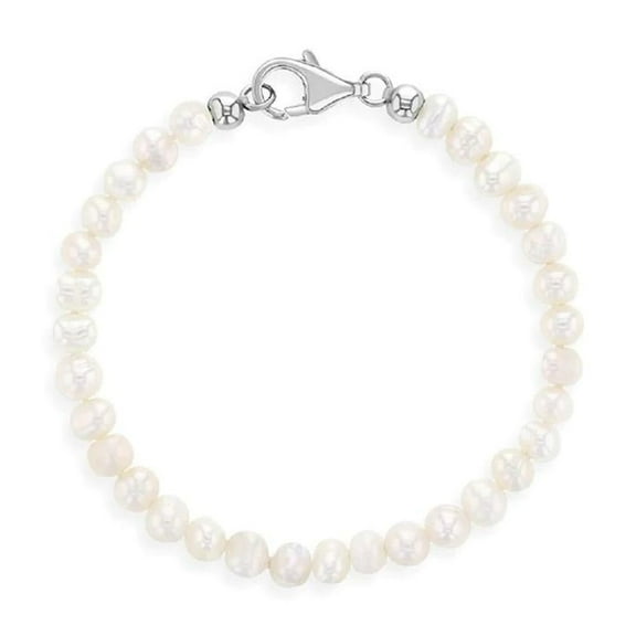 Mesmerize Your Little Girl with TheJewelryHut Designer Children Freshwater Pearl in Sterling Silver Bracelet