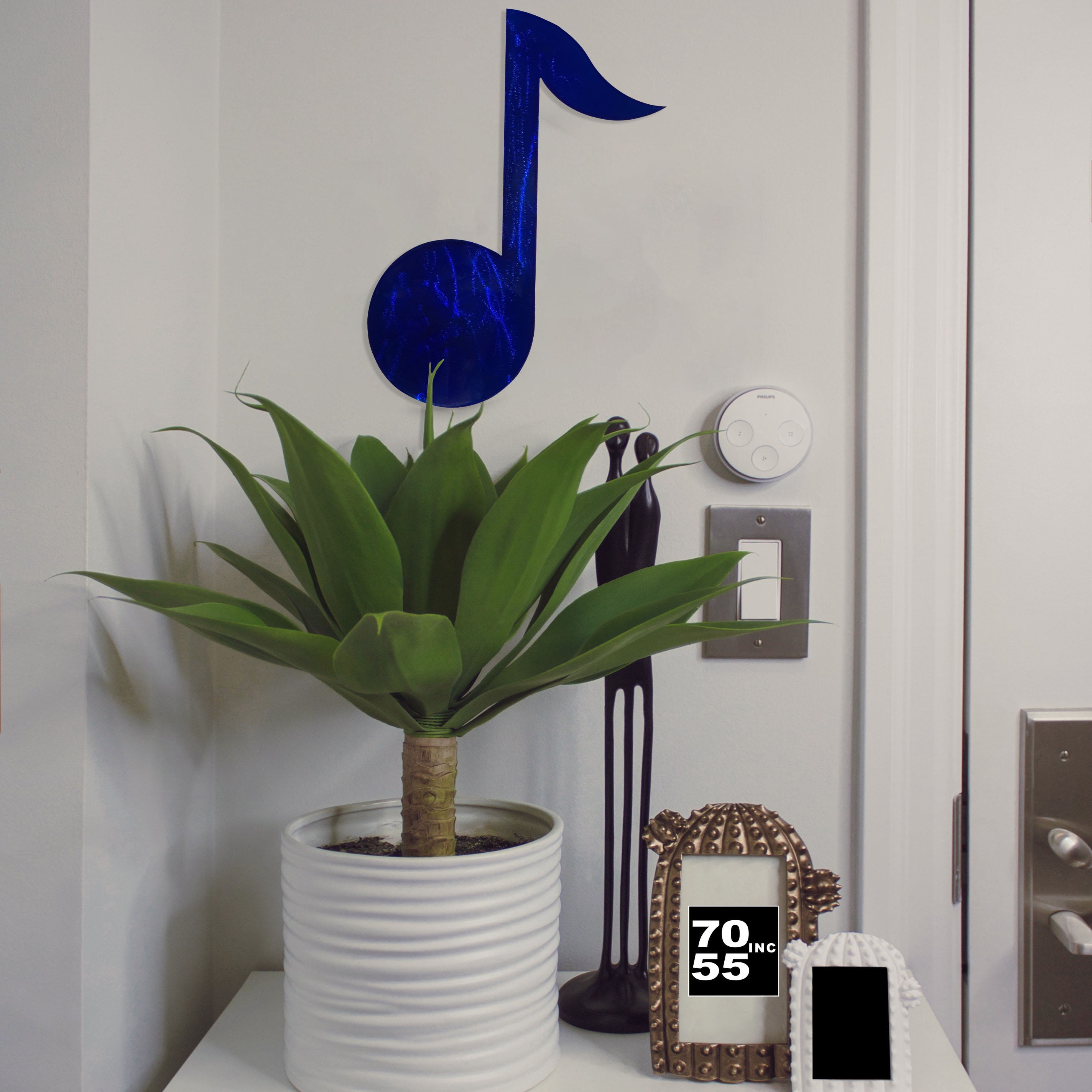 アート・デザイン・音楽 Mies Meyerdirk Art Music Symbol Metal Decor, 8th Note - Candy