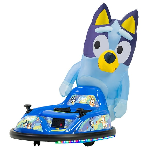 Bluey 6V ImaginAir Ride-On Bumper Car with Inflatable Character