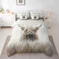thumbnail image 2 of Castle Fairy Highland Bull Twin Bedding Sets,Western Animal Bedding Comforter Set, 2 of 8