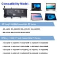 thumbnail image 4 of MB04XL Battery 55.67Wh for HP Envy X360 Convertible M6-AQ105DX M6-AQ003DX M6-AQ103DX M6-AR004DX M6-AQ105DX 15-AQ005NA 15-AQ101NG 15-AQ015NR 15-AQ267CL 15-AQ173CL 15T-AQ100 15T-AQ200 843538-541, 4 of 7