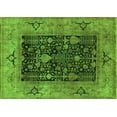 thumbnail image 1 of Ahgly Company Indoor Rectangle Oriental Green Industrial Area Rugs, 8' x 10', 1 of 4