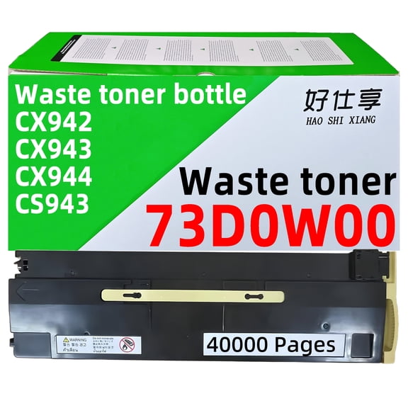 CX942 Waste Cartridge 73D0W00 Waste Toner Bottle Waste Toner Box Compatible with Lexmark CX942 CX943 CX944 CS943 CX943adxse CX944adtse Color Printer (Waste Toner Bottle-40000Pages-1Pack)