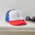 thumbnail image 4 of CafePress - Cute Pink Flamingo - Adjustable Unisex Printed Trucker Hat with Mesh Back, 4 of 10