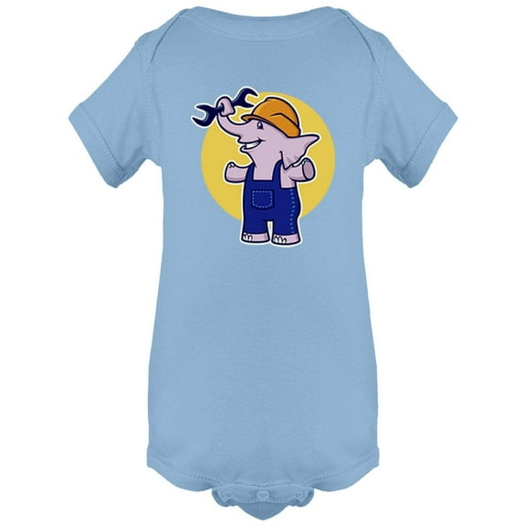 Builder Elephant Bodysuit Infant -Image by Shutterstock, 24 Months