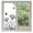 White, variant on Window Privacy Film Grey Flowers Stained Glass Window Film Decorative Sun Block Window Cover Vintage Country Floral Herbs Butterfly Window Clings Static Adhesive Sticker for Bathroom 19.6"x39.3"
