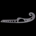 thumbnail image 3 of Abbracc 7 Pieces/Set Tailor Drawing Comma Line Straight Cutting French Curve Ruler, 3 of 9