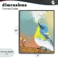 thumbnail image 4 of Stupell Industries Cottage Dream Chaser Songbird Black Framed Giclee Art, 11 x 14, by Suzanne Millius, 4 of 8