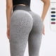 thumbnail image 4 of Pantalones de yoga de nido de abeja de cadera de melocotón europeos y americanos de mujer alta, 4 of 4