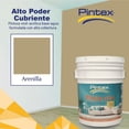 thumbnail image 2 of PINTEX Kit Pinta-me Pintura Vinil-Acrílica 19 L | Incluye Brocha, Mini Rodillo, Felpas, Masking Tape y Plastiprotector | Acabado Mate | Fácil Aplicación | Interiores y Exteriores | Arenilla, 2 of 5