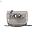 thumbnail image 1 of Riñonera de cadena de celebridad de Internet, bolso bandolera con cinturón de cadena para mujer, bolso pequeño para decorar vaqueros, mini riñonera pequeña de cuero., 1 of 7