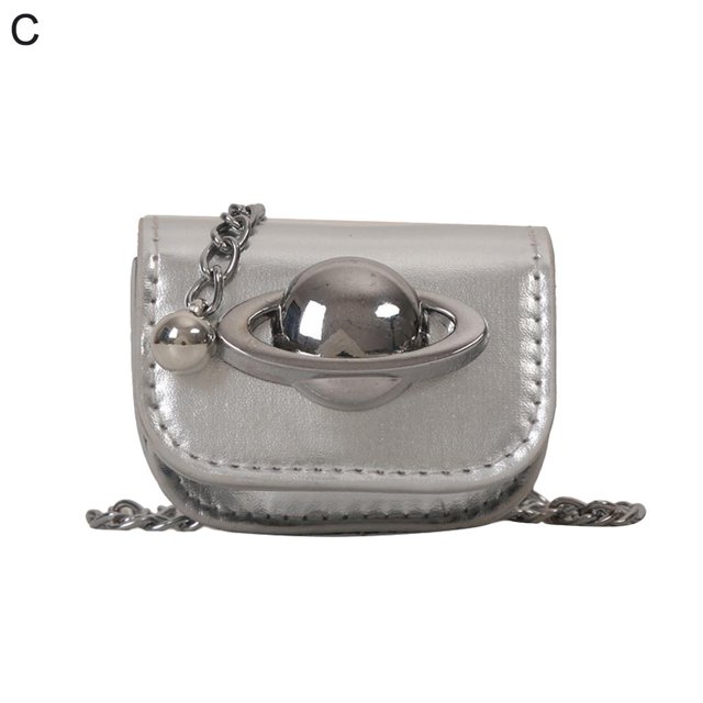 Riñonera de cadena de celebridad de Internet, bolso bandolera con cinturón de cadena para mujer, bolso pequeño para decorar vaqueros, mini riñonera pequeña de cuero.