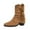 Brown, variant on Wensltd Fringe Boots for Women Mid Heel Western Style Retro Cowboy Boots Comfort Wear Brown