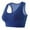Womens Bras Clearance Blue, variant on BSDJILFG Seamless Sports Bras for Women Plus Size Wireless Cami Stretch High Support Soft Breathable Padded Workout Bras