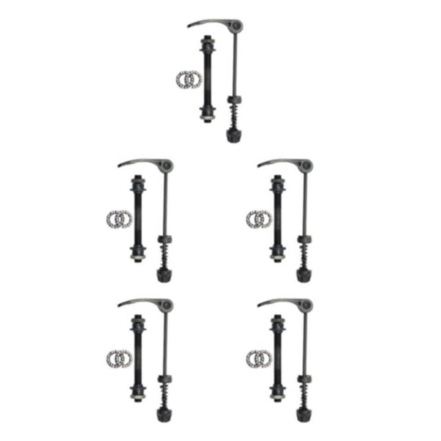 Wweixi Ensemble de Brochettes à Dégagement Rapide d'Axe de Vélo Solide et Robuste pour un Axe avant de Vélo Fiable 5Ensemble