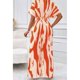 thumbnail image 4 of Mono de pierna ancha para mujer, moda de primavera y verano 2024, cuello en V, manga corta, cintura alta, cuerpo completo, monos estampados, informales, de una pieza, 4 of 5