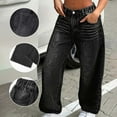thumbnail image 4 of Tiijoy Girls Straight Leg Jeans Elastic Waist Denim Pants Casual Trousers, Sizes 1-16, 4 of 6
