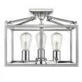 thumbnail image 3 of Golden Lighting 2072-SF CH Wesson Lumière de Plafond Semi-Encastrée, Chrome, 3 of 6