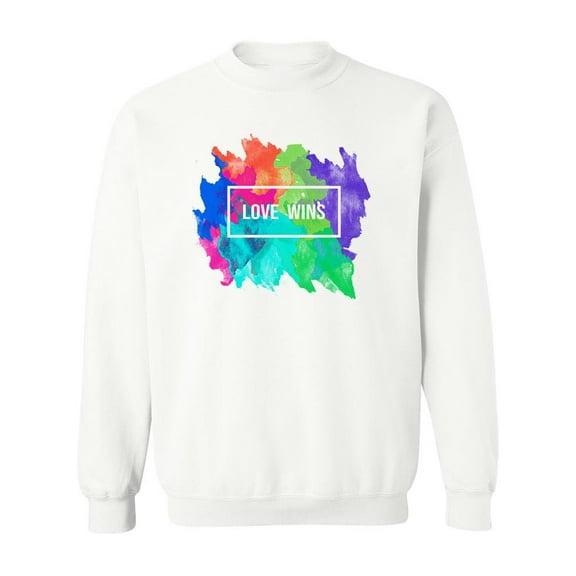 Love Wins Sweatshirt Women -SPIdeals Designs, Female x-Large